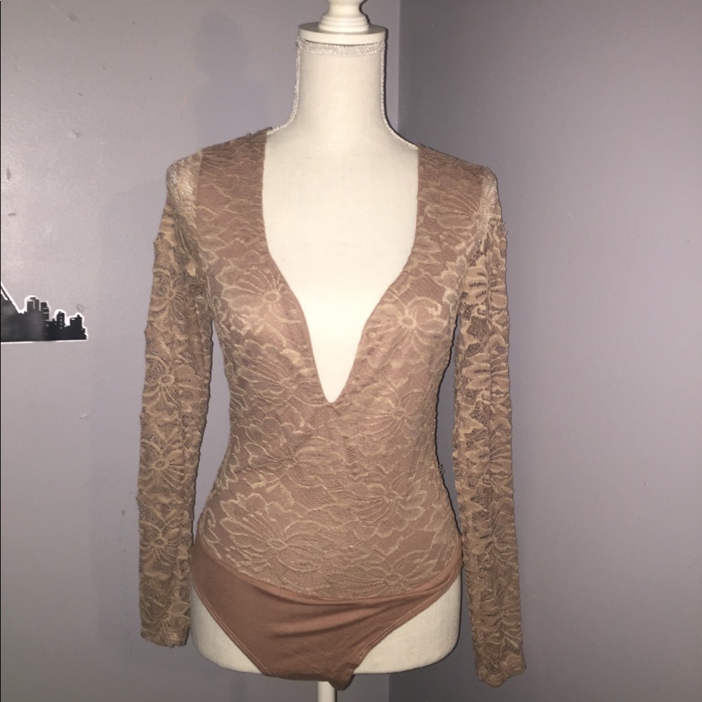 Sexy Tan Bodysuit